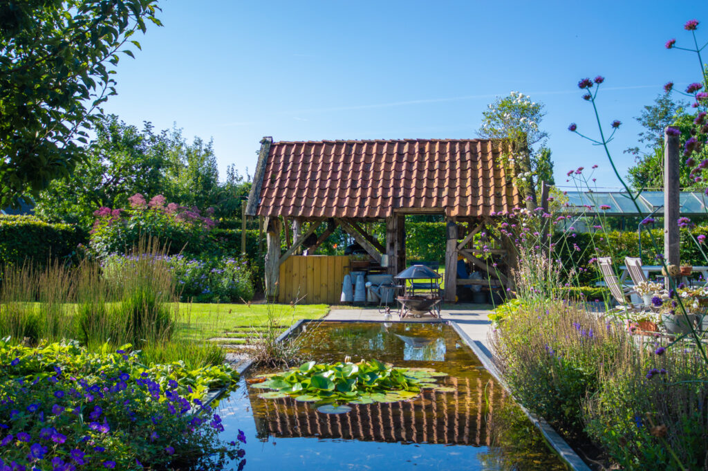 water in de tuin